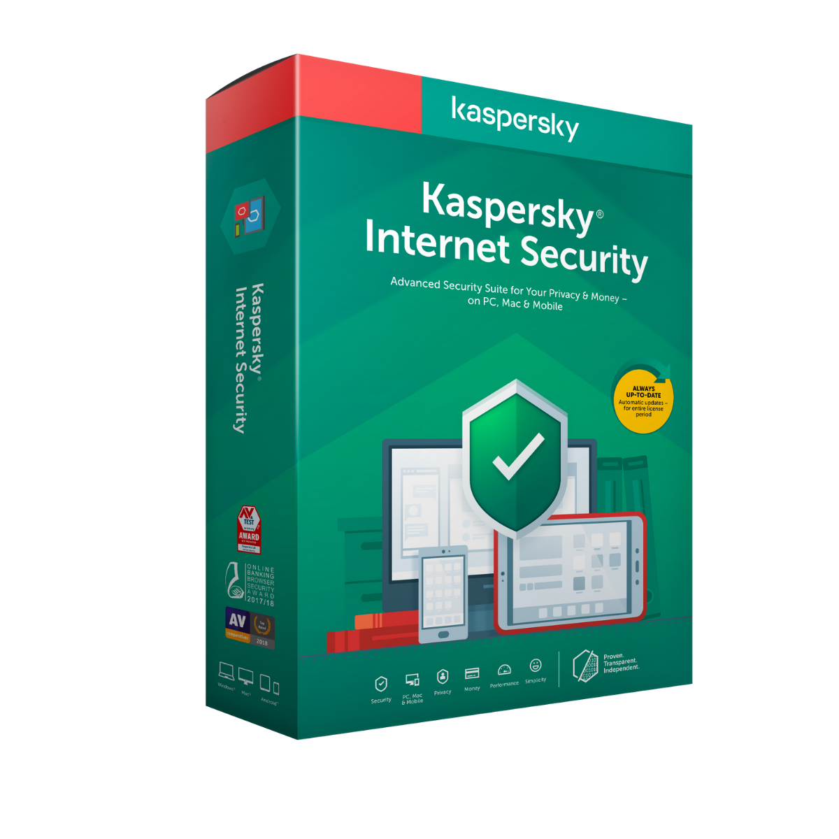Kaspersky Internet Security 2021 - 1 An / 10 Appareils -